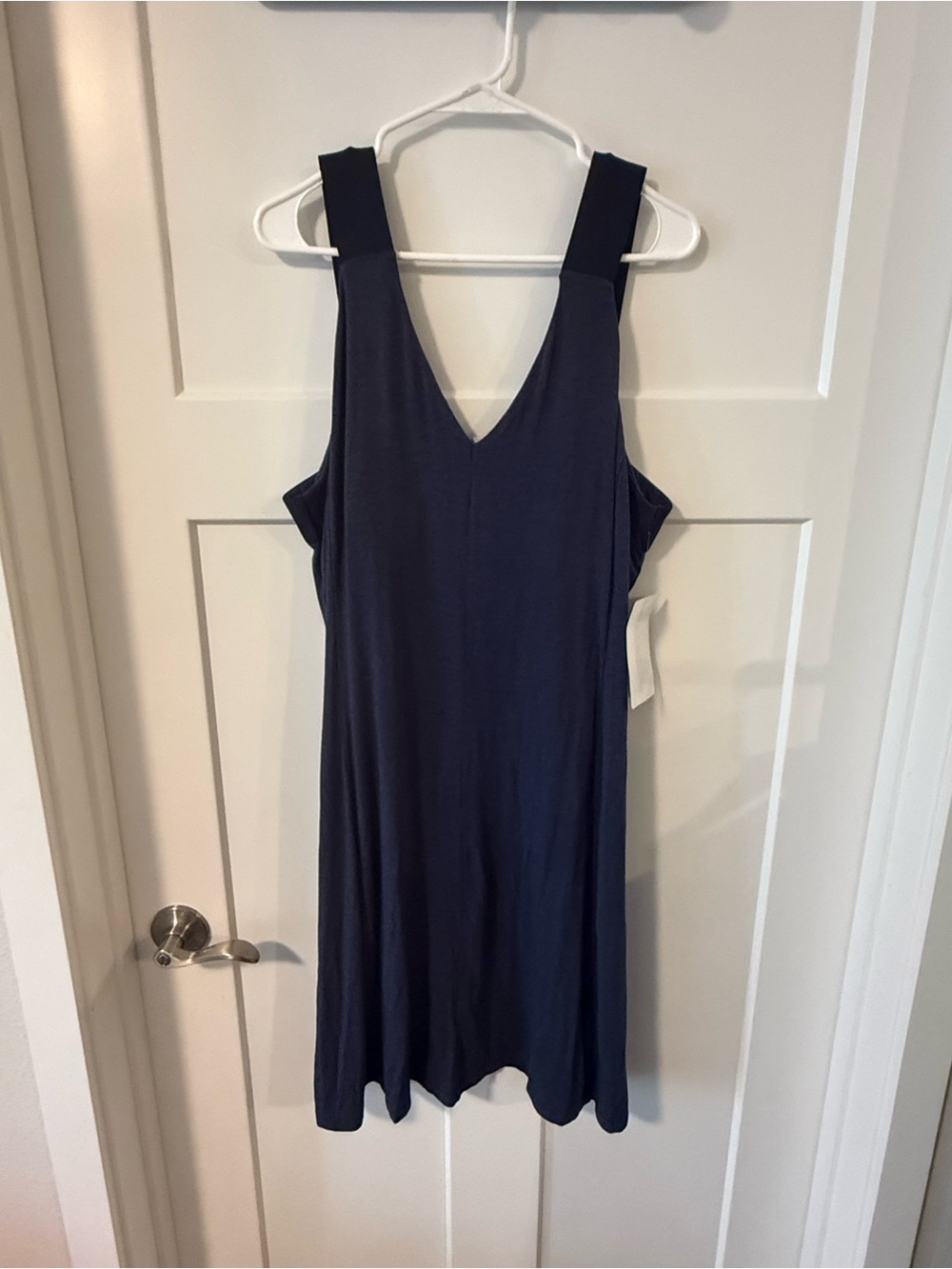 Athleta dantorini Women's Navy V-Neck Sleeveless Dress size XL NWT